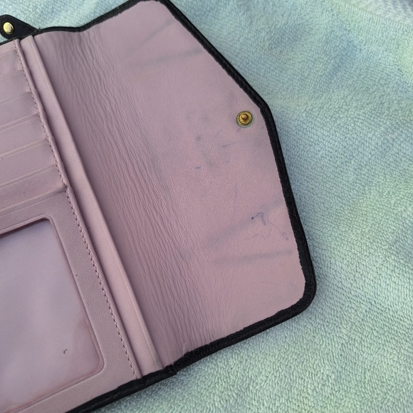 Coach Logo Black Leather Wallet - Picture 8 of 8